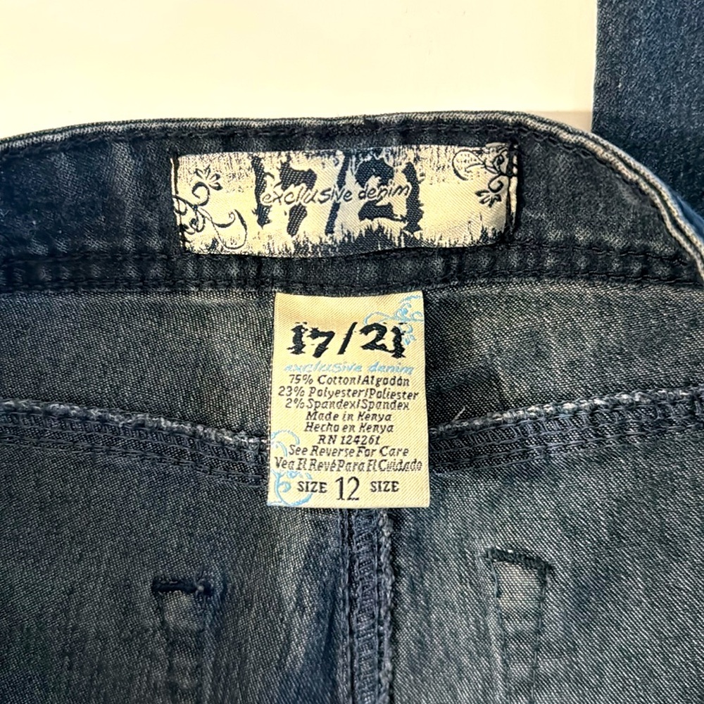 17/21 Exclusive Denim Jeans Size 12 - Picture 2 of 3